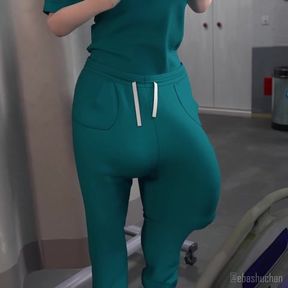 Huge Dick Futanari Nurse Cures You with a Face Fuck