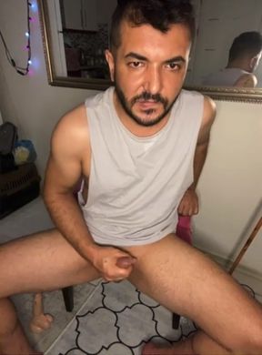 He Is Having Fun and Playing Alone at Home.