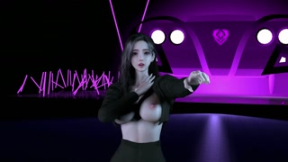 3D cute Asian stripper stripe for you