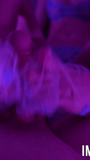 Step Sister Footjob in Sheer Floral Socks
