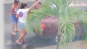 Mi vecina pendeja en short esta increible