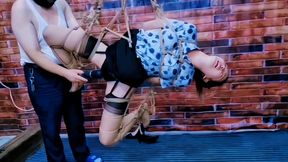 CFT0006 BONDAGE EXTREME SUSPENSION VIBRATOR BOUND ORGASMS INCONTINENCE ELECTRICITY INTERROGATION HUMILIATION STRUGGLING DOMINATION SLAVE TRAINING