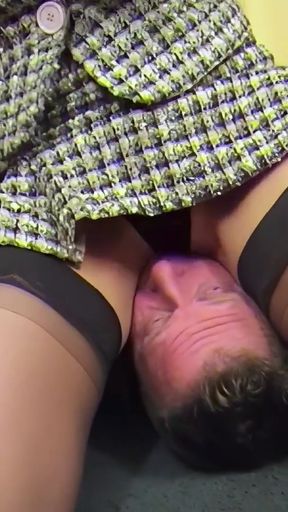 Memorable moment from &quot;Leggy female boss gives a facesitting punishment&quot;