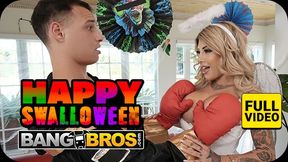 Hot - Kitana Montana Wants Selfies But Ends Up Gagging On Her Stepson's Cock Before The Hallowe