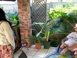Mutual masturbation outdoor with my stepsis