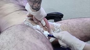nurse shaves patient's groin and ends with happy ending