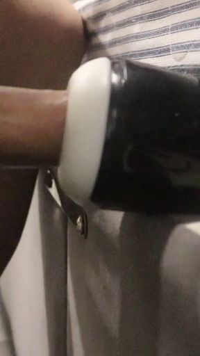 Stunning moment from "FLESHLIGHT SIDE VIEW FUCK AND CUMSHOT! xxx"