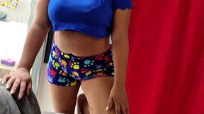 una linda tarde con mi hermanastra follando y sin condon
