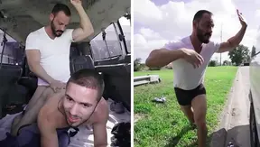 Joey Doves Tempts Muscle Stud in Hot Bait Bus Rendezvous – 18+