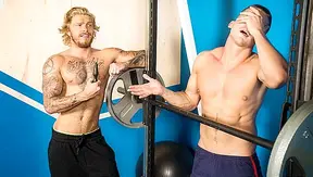 Bleached Blake Ryder Drills Jake Porter's Tight Gymhole