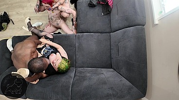 Cuckold - Trans super star gets the cuckold treatment