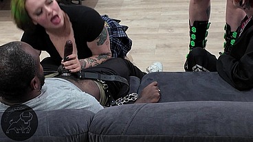 Cuckold - Trans super star gets the cuckold treatment