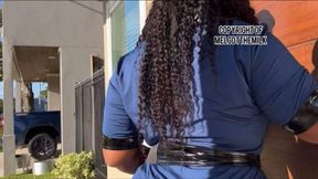 Cosplay: Security Farts on Intruder - THE MOST BUBBLY LOUD FARTS EVER - Feat EB49