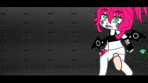 Pink plays with her self