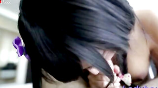 Unleashing the Beast Tempting Manscaping Brunette Shemale Takes on All Comers