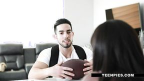 ”Coach's Teen Daughter's Sloppy ch*ke on Star-Player”