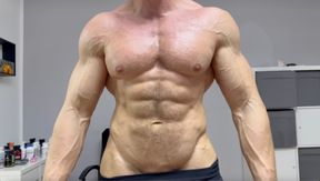 Cocky Blonde Muscle Hunks Gives You a Private Flex Show