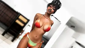 Ebony Teen gets face fucked and pussy pounded by a big white cock