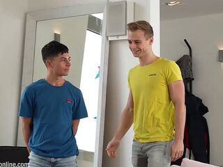 Gripping Foursome Oral sex With Landon Slater And Nico Alessi
