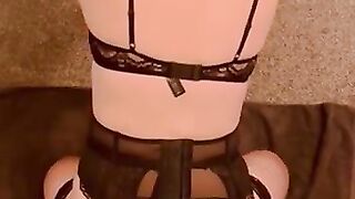 Trans TART rail HEFTY meatpipe DEEP in her CULO