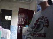 Cum in the Kitchen - Jakol sa Kusina Habang May Nanunuod ng TV