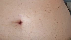 Bbw Freckled Innie Belly Observation