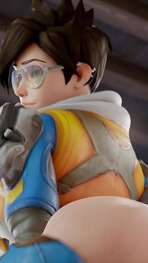 Tracer Meets 3 Bbcs & Services Them One-by-one - 3D Overwatch Porn