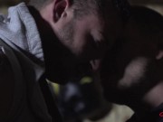 Muscular Athlete Seduces Trainer For Locker Room Anal Sex
