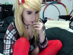 Amateur Blonde Teen Plays Solo with Toy Webcam Porn