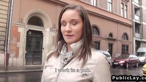 Hot Czech Bartender Gets Paid to Suck and Fuck