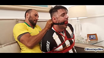 Peter soccer player tied up and gagged by Victor | preview