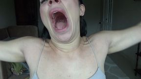 uvula movements yawning