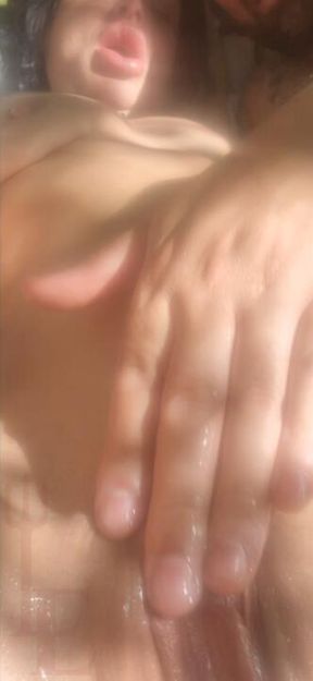 Masturbation until I gush from big man hands!