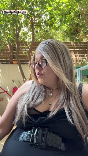 BBW Brazilian MILF Morning Outdoor Chainsmoking Ritual Parliament Longs