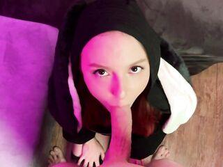 Rabbit beauty got her snatch and butt creampied