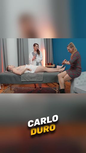 A mature woman doesn't mind fucking her friend's stepson right in front of her