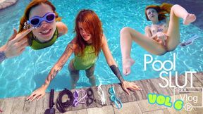 Orgasmic Goggles Try-On - Pool Slut Vlog Vol 5 - Jasper Reed UW Masturbation