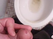POV Pissing After Pre-Cumming; Vlogging About My HRT