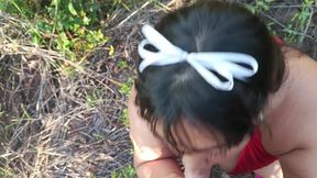 sexo al aire libre con