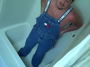 vibrator, make water and cum eating in my overalls