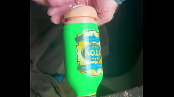 Slo-mo Swallowing my own Cum makes me cum 2x Fleshlightman1000