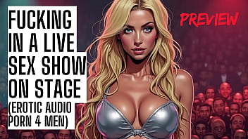 Fucked on Stage in a Sex Show - Audio Porn