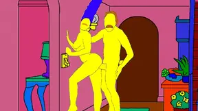 Homer Craves Midnight Heat at Moes in Spicy Simpsons Hentai Night