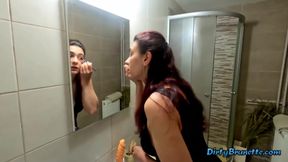 Horny wife makeup before fucking passionately