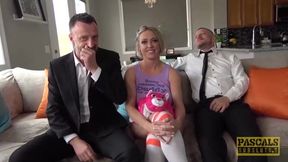 Busty subslut fucked in ass mercilessly
