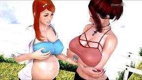 horny velle shoves dildo up her wet pussy and begs boris to fuck her tight ass [mythic manor - velle part 4]