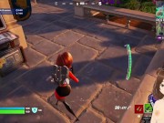 Elastic Girl's huge ass in a fortnite game - Jazziuu - Gameplay