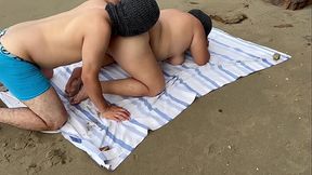 Busty Latina milf asks for a fucking on Brazilian nudist beach