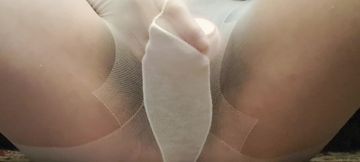 Mommy Masturbates with Stockings and Fingers