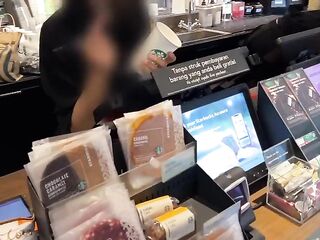I Love Jizz ! Cum on My Face at Starbucks So I Can Have a fun My Morning Coffee!